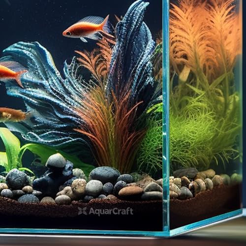 Ultra Clear Glass Fish Tank 3.5 Gallon, 5mm Thickened Rimless Aquarium Tank Low Iron, Nano Aquarium for Betta Gold Fish Shrimp，14.5”L x 5.1”W x 10.6”H - color: 3.5 Gallons, size: Nano