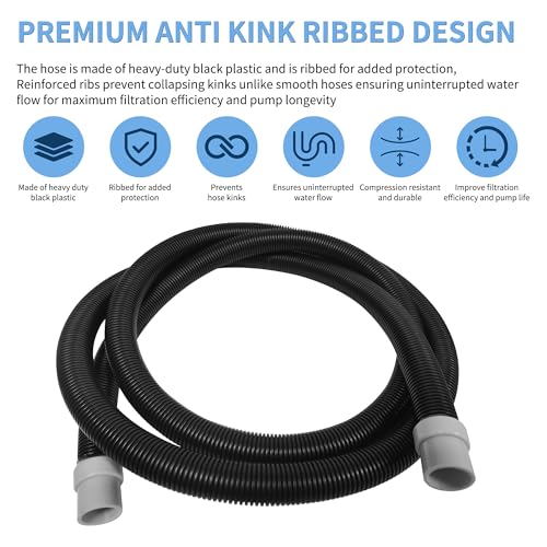 A20236 Ribbed Hosing for Fluval FX2/FX4/FX6 Canister Filters (A214, A218 and A219), Replacement for Fluval Aquarium Filter, 13.25 Ft Hose - Suitable for Freshwater and Saltwater Aquariums