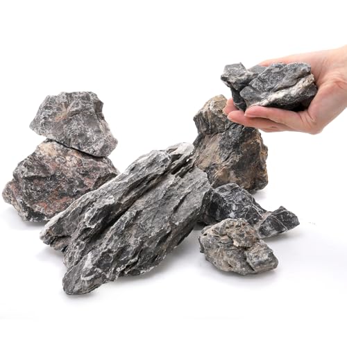 12lb Seiryu Stone, Aquarium Rocks for Terrariums, Paludarium, Vivariums, Reptile, Amphibian Enclosures, Fish Tank Decor for Aquarium Landscaping Models