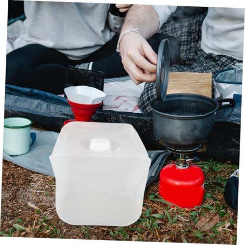 Totority Collapsible Camping Bucket Lid Portable Folding Water Storage Tank for Outdoor Camping Fishing Hiking