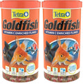 Tetra Goldfish Flakes, Nutritionally Balanced Diet for Aquarium Fish, Vitamin C Enriched Flakes, 7.06 oz (Pack of 2) - size: 7.06 Ounce (Pack of 2)