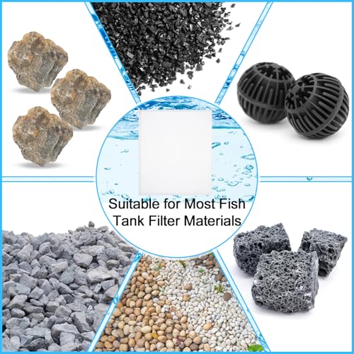 Abbylike 10pcs Large Filter Media Bag with Plastic Zipper 17.8" x 13.5" Reusable Media Bags for Aquarium Fish Tank Filter Bags - Mesh for Activated Carbon, Bio Balls, Ceramic Rings - size: 17.8" X 13.5"