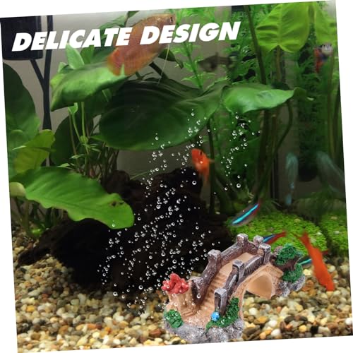 Simulation Bridge Decor for Fish Tank Aquarium Ornament Beautifully Crafted Tiny Bridge for Landscape for Aquatic Decoration Lifelike Design