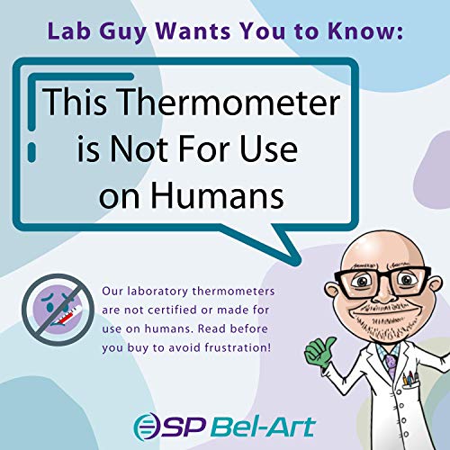 SP Bel-Art, H-B DURAC Calibrated Dual Zone Electronic Thermometer with Waterproof Sensor; -50/70C (-58/158F) External, -10/50C (14/122F) Internal (B60900-0500)
