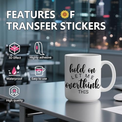 AFRITEE UV DTF Cup Wraps - 20 Sheets Black Funny Quotes Uvdtf Tumbler Wrap for 16 20 oz Glass Coffee Mug, Sarcasm Theme Waterproof Transfer Stickers DIY Water Bottle Journal Fun Decals Decoration - style: Sarcastic Quotes