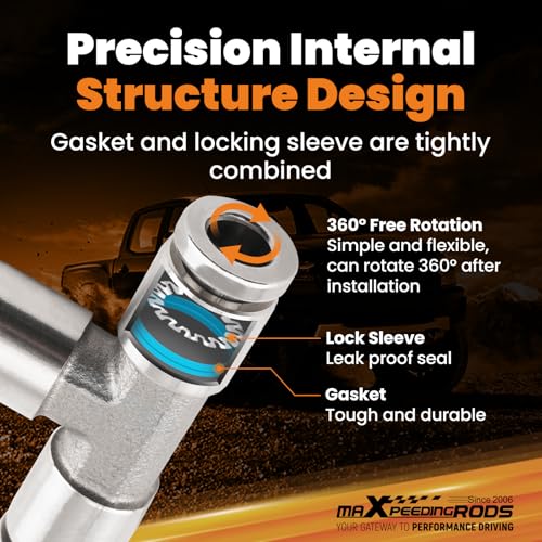 maXpeedingrods 6 mm OD Push to Connect Fittings, Air Line Fittings, Stainless Steel Union Tee, 3 Way Air Hoes Fittings Replacement for Air Suspension Kit & Air Compressor Kit for Trucks Vans, 2 Packs - style: Push to Connect