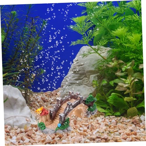 Simulation Bridge Decor for Fish Tank Aquarium Ornament Beautifully Crafted Tiny Bridge for Landscape for Aquatic Decoration Lifelike Design