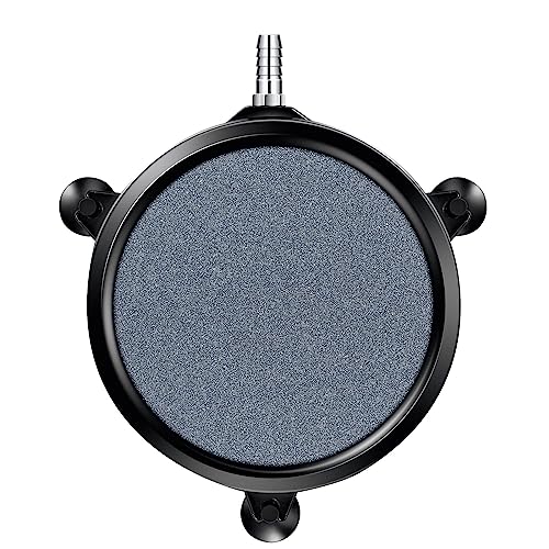 VIVOSUN Air Stone Disc 8 x 8 Inch with Shell and Sucker for Aquarium, Fish Tank and Hydroponics Air Pump - size: 8 inch