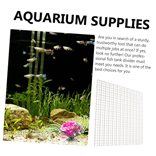 SUPVOX 1set Aquarium Grid Isolate Board Fish Tank Divider Cable Ties and Clips for Easy Installation for Breeding and Compartmentalizing Aquatic Habitats
