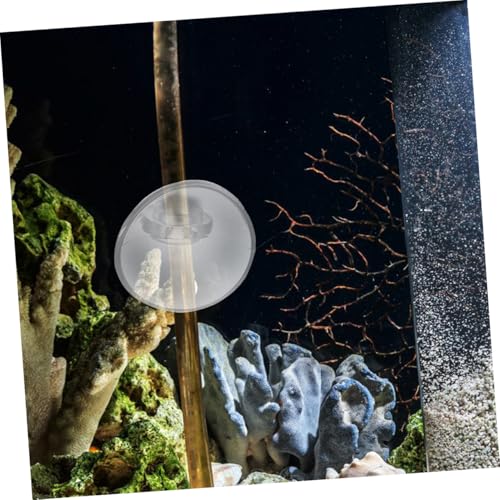 Abaodam 40pcs Fish Tank Accessories Aquarium Hose Clamp with Cup Soft Card Slot Design for Oxygen Tubing and Easy to Install for Aquariums
