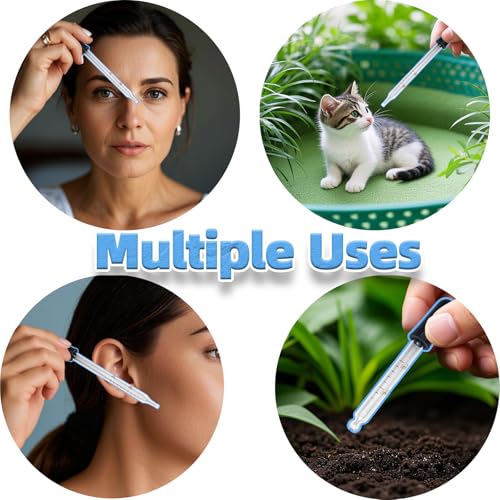 Zkupanx 6 PCS 1 mL Glass Eye Droppers with Clean Brush for Essential Oils, Lab, Health Care, Crafts - Glass Dropper, Eye Dropper, 1mL Pipettes Dropper, Medicine Dropper - size: 1mL Glass Dropper Kit
