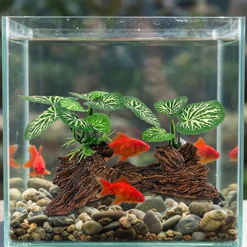 Prettyia Small Driftwood for Aquarium Driftwood Fish Tank Decorations，Aquarium Decor for Fish Tanks & Reptile Terrariumsartificial(Type-A)