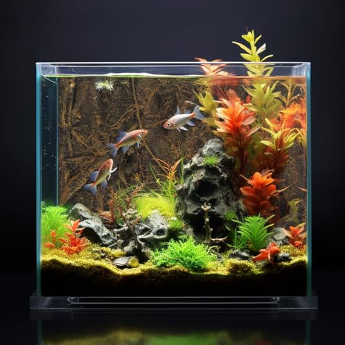 balacoo 3D Foam Rock Reptile Background Aquarium Background Rain Forest Tree Roots Fish Tank Decorations (Brown)