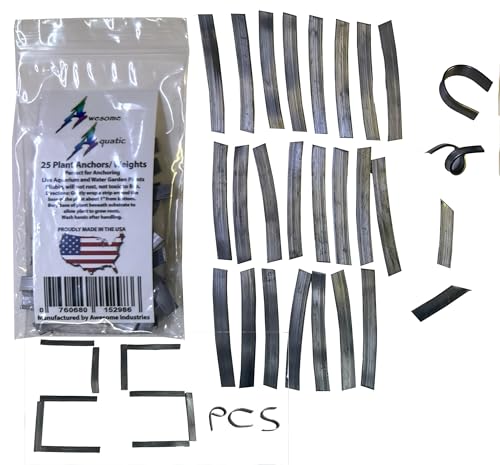 Awesome Aquatic Plant Anchors/Weights 25 pk Strip Lead Ribbon Live Plants Weight Anchor (25 Pack Strips) - size: 25 Pack Strips