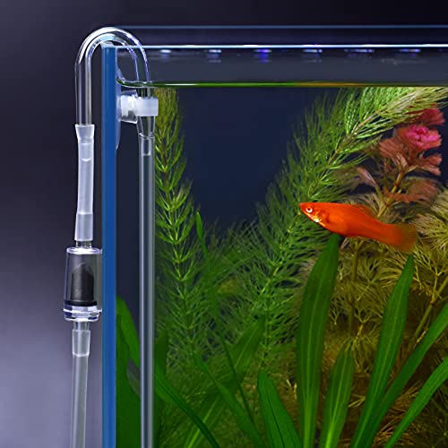 WEAVERBIRD U Shape CO2 Diffuser Aquarium Fish Tank Spacing 0.59" (15mm) Carbon Dioxide Regulator Check Glass Tube