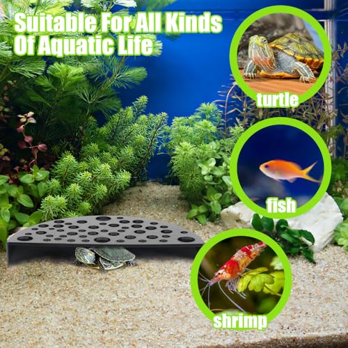 2 PCS Shrimp Hides for Aquarium, Shrimp Cave, Small Fish Tunnel Shrimp Breeding House, Plastic Shelters Aquarium Shrimp Hideout, Fish Tank Accessories Decor, Black