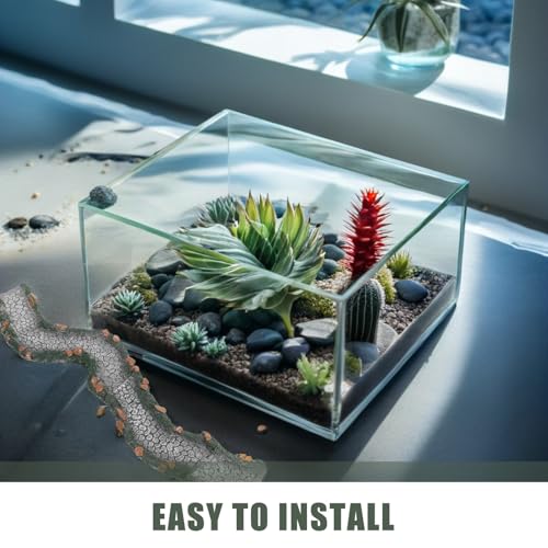 4pcs Resin Fish Tank Landscape Ornament Aquarium Miniature Stone Pathway Bridge Garden Stairs Decoration for Micro Aquarium Scene