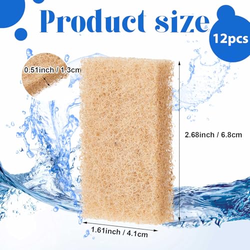 Threlaco 12 Pcs Ammonia Remover Inserts Compatible with Flex/spec/evo, Flex 32.5 Media, Replacement Aquarium Filter Media for Freshwater and Saltwater Aquariums, Removing and Reducing Ammonia - color: Brown
