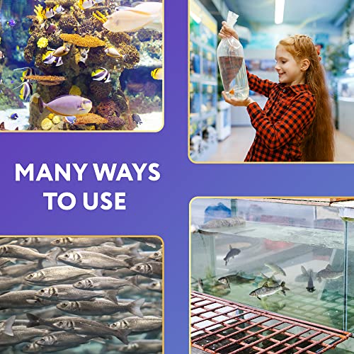 APQ Supply Clear Plastic Fish Bags, 12 x 18 Inc, 2 Mil, Pack of 100, Unprinted Clear Poly Bag for Aquarium Species Transfer and Transport - style: 12" X 18" / 2 Mil / 100 Pack