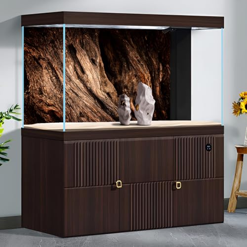 Tree Trunk Texture Aquarium Background Wood Tree Bark Reptile Tank Background Aged Rough Natural Wooden Bark Habitat Terrarium Background Wooden Textured Aquarium Fish Tank Background Decor 48x24in