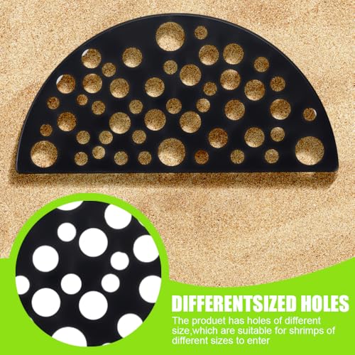 2 PCS Shrimp Hides for Aquarium, Shrimp Cave, Small Fish Tunnel Shrimp Breeding House, Plastic Shelters Aquarium Shrimp Hideout, Fish Tank Accessories Decor, Black