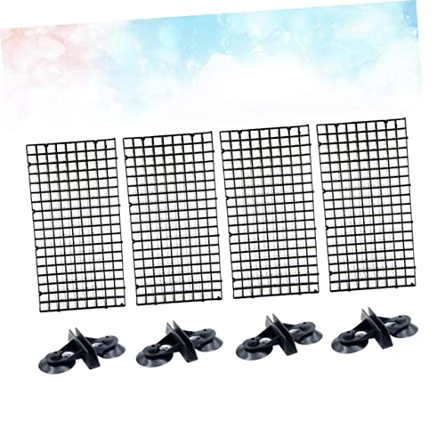 Happyyami Eco-Friendly Aquarium Supplies Isolation Panel Lattice Plate Fish Tank Divider for Betta Suction Cups