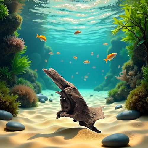 1Pc Landscape Wood Decoration Driftwood Tree Aquarium Fish Tank Plant Stump Ornament Landscap Decor Aquarium Decoration Wood Natural Trunk Random Style Handy and Professional Aquarium Décor(ZS458)