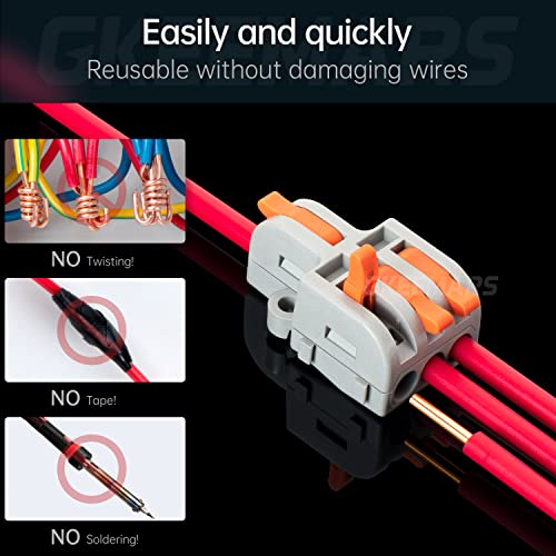 10Pcs Mini Electrical Wire Connectors, DIY Splicing into 4/6/8/9/10 Way Quick Connector Terminal Blocks (1 in 3 Out, Nylon) - style: 1 in 3 out, nylon