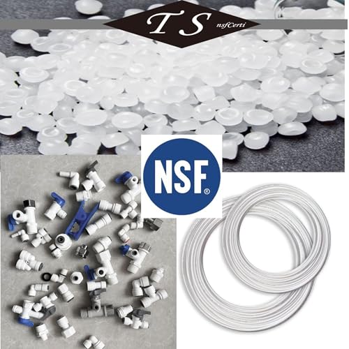 NSF 1/4" inch Water Line Tubing and Push to Connect Fittings for Reverse Osmosis Water Filter RO fittings (Refrigerator Kits),23 pcs connetors+30 feet 1/4" O.D. (6.4mm) water tubing. - style: 1/4"(23pcs+30feet)
