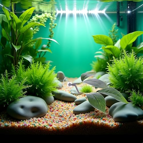 JJLFresheners Betta Fish Leaf Pad,Plastic Plant Betta Hammock Leaf Bed,Simulating The Natural Habitat for Betta Spawning Grounds,Suction Cup Betta Breeding Resting Bed Aquarium Décor Plastic Plants
