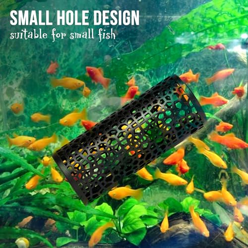 Abizoo Betta Fish Tank Accessories Decorations, Betta Tunnel Swim Tube Black Soft Edged Betta Hammock Bed, Shrimp Guppies Hideout Shelter Toys, Aquarium Moss Ledge - Perfect For Betta Tanks - color: Black