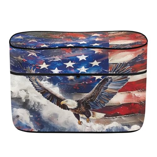 4th of July Stars and Stripes Eagle Travel Trailer Propane Tank Cover 20 Pound Double for RV/Trailer/Camper Travel Trailer Polyester Waterproof Cover - color: 4th of July Stars and Stripes Eagle, size: S(20LB)