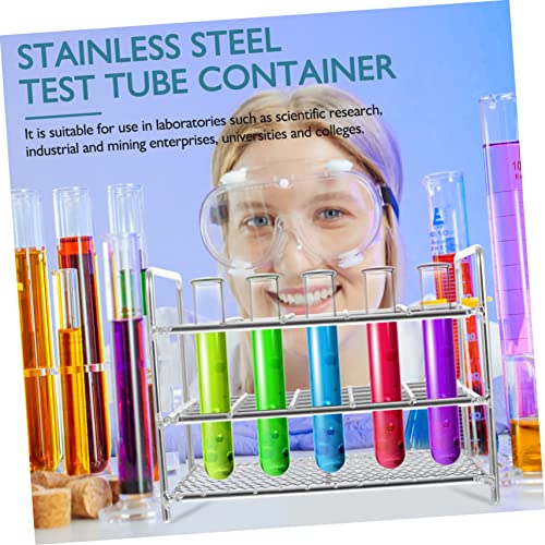 1Pc Test Tube Rack Laboratory Tube Holder with and Easy to Store and Clean for Scientific