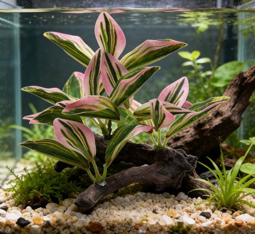 M2cbridge Fish Tank Plastic Soft Grass Artificial Betta Water Plants Decoration Goldfish Hide 2pcs (Pink) - color: Pink