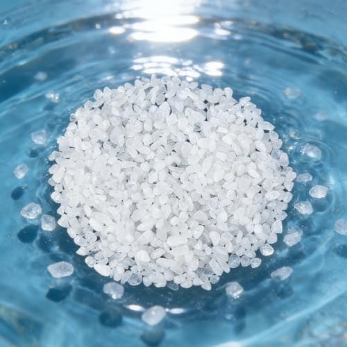 Natural Agate Aquarium Gravel, Fish Tank Rocks and Pebbles, Suitable for Indoor Plants, Colorful Crushed Stones can be Used for Succulent Plant Decoration, vase Filling, DIY Crafts (White) - color: White
