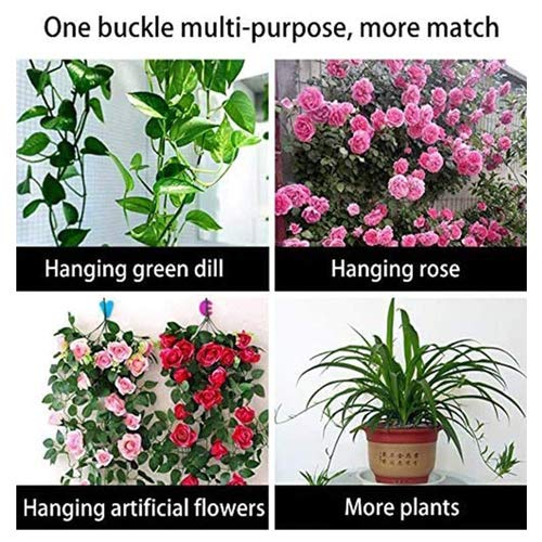 Plant Clips-Plant Climbing Wall Fixture Clips 110PCS, Invisible Clips For Climbing Plants，Self-Adhesive plant wall clips For Plant Support, Sticky Plant Fixture Clips Plant Holder For Pothos - size: White clip