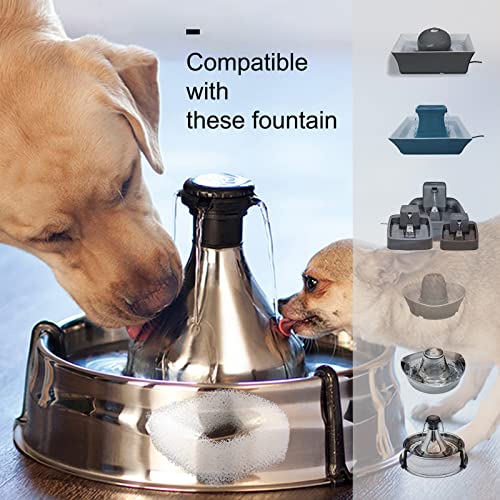 Cat Water Fountain Foam Filters, Compatible with Multiple Pet Fountain Dispenser Sponge Filters (8 Pcs) - size: 8 Pcs