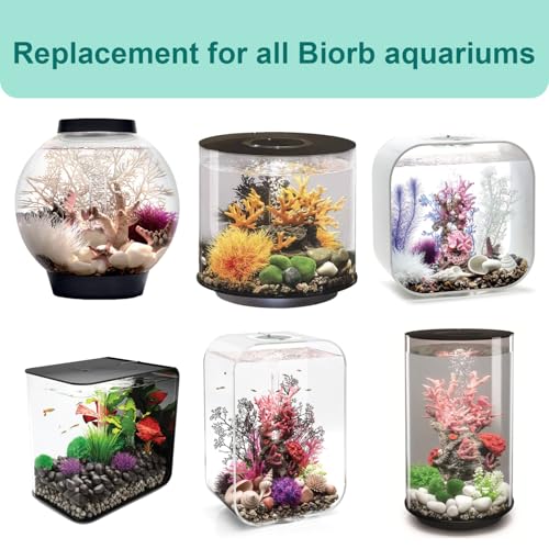 5 Pack Air Stone Replacement for All Biorb Aquariums, Flow/Halo Series 15 Acrylic 4 Gallon Aquarium, Aquarium Filter Accessories - size: 5 PCS