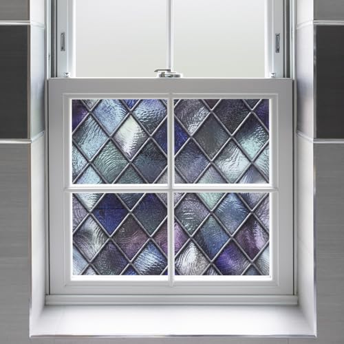 Window Privacy Film Non-Adhesive Static Cling Frosted Glass Film with Light-Reflective Design for Home Privacy and Easy Installation