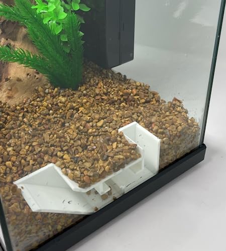 Chatelet Aquarium Underground Tunnel | Fish & Shrimp Hideout for Aquariums | Unique Underground Viewing Tunnel | Made in USA (White) - color: White