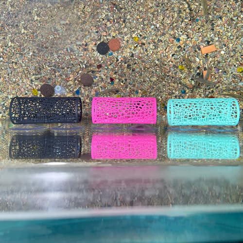 3Pcs Betta Tunnel, Betta Fish Tank, Betta Hideout Shrimp Tank Accessories Hammock with Suction Cups, Safe Hollow Hammock Aquarium Decor for Bettas Fish Hide, Play and Rest