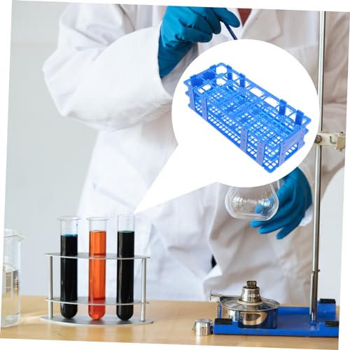 PRETYZOOM 21Holes Holder Rack Reusable Test Tube Organizer for Laboratory Stand for Secure Storage and Spill Prevention