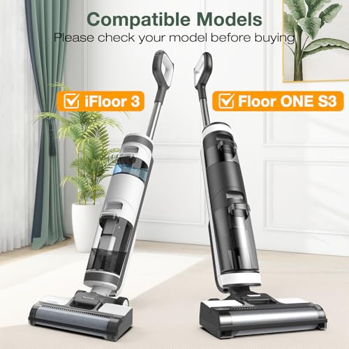1+2 Pack iFloor 3/ S3 Brush Roller and HEPA Filter Set Compatible with Tineco iFloor 3/ Floor One S3 Cordless Vacuum Cleaners, 1 Pack Brush Roller + 2 Pack Vacuum HEPA Filters + 1 Pack Cleaner Tool - size: 1 Brush Roller + 2 HEPA Vacuum Filters