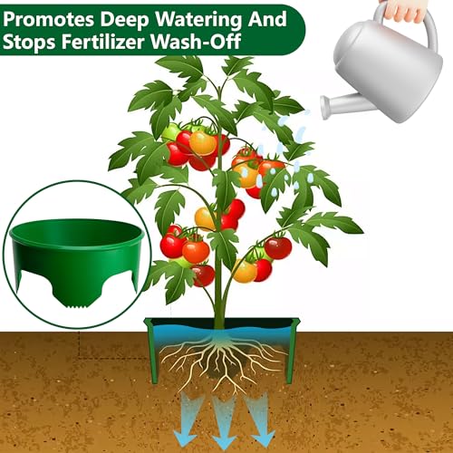 EBaokuup 6 Pcs 10 Inch Planting Grow Rings-Planting Protective Round Edging to Separate Rock and Pest-Planting Rings for Vegetables, Herbs and Flowers - color: 10 Inch