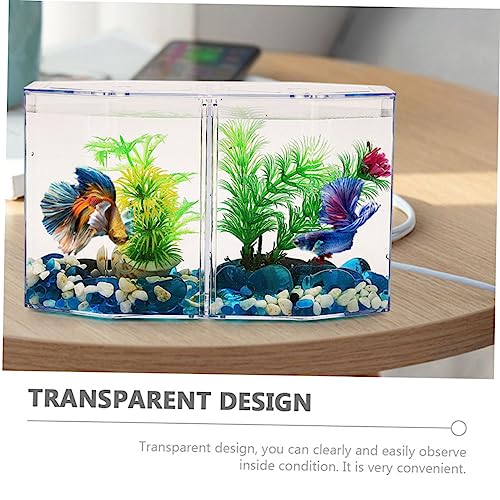 ibasenice Multi-Function Transparent Isolation Box for Betta Fish Practical Aquarium Accessory for Breeding and Easy to Clean Safe Material for Fish Tanks