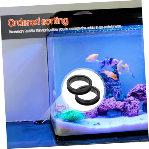 BESPORTBLE 20pcs Fish Tank Cable Hole Aquarium Wire Inlet Grommets Organize Beautify Your Fish Tank for Home Office Aquariums Easy to Install