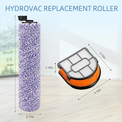HydroVac Replacement Brush Roller Filter: for Shark WD101 WD201 WD100 WD200 AW201 WD200C WD201C WD101C AW261 WD160 Hydrovac XL 3-in-1 Vacuum Cleaner, Cordless Pro XL Vacuum, Part WDFF1 WDB1