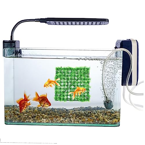 Gentle Simulated Grass Mat for Aquariums Durable Safe Plastic Fish Tank Cushion with Thickened Base Realistic Decor for Fish Hiding and Landscape Enhancement Suction Cups
