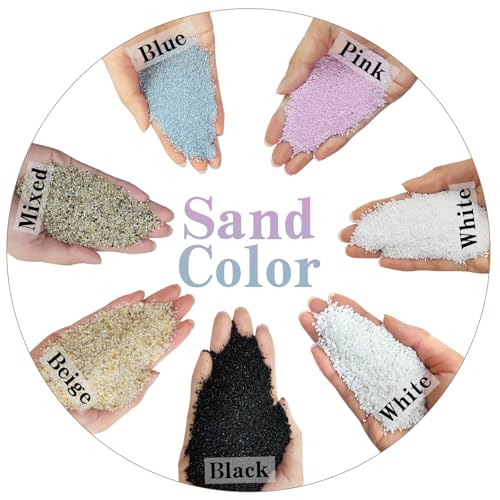 FANTIAN 20 lbs Aquarium Silica Sand. 0.4-0.8 mm Mini Gravel Substrate for Fish Tank, Plants Potted, Fire Pits, Candle, Vase Filler and Crafts - color: Beige, size: 20 LB