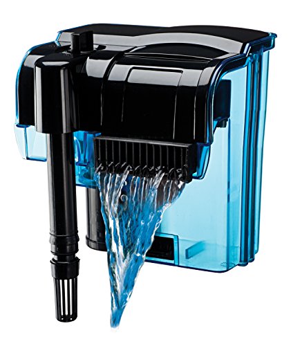 Penn-Plax Cascade 100 Power Filter – Hang-On Filter with Quad Filtration – Great for Freshwater and Saltwater Setups